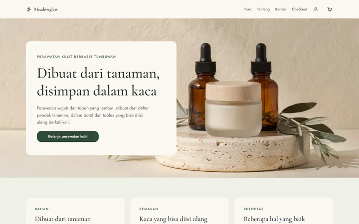 Perawatan kulit berbahan tumbuhan
