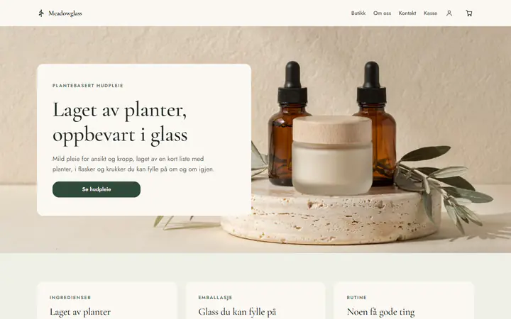 Plantebasert hudpleie