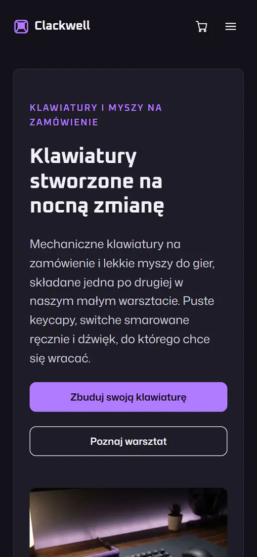 Szablon sklepu z klawiaturami do gier na telefonie