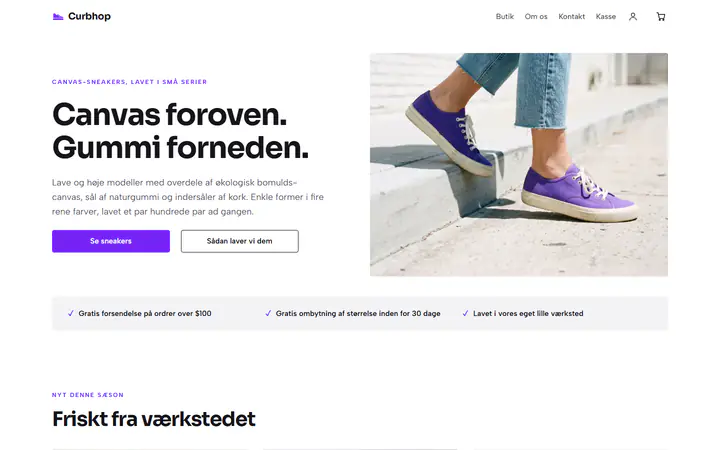 Lærredssneakers