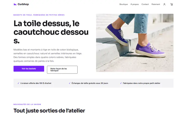 Baskets en toile