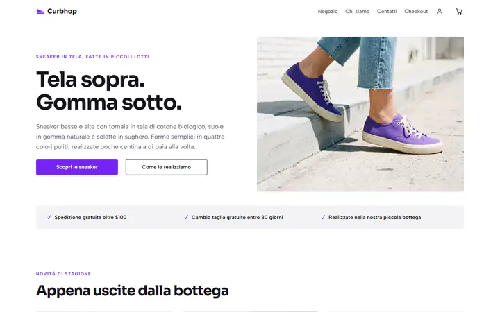 Sneaker in tela