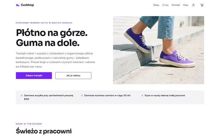 Trampki z płótna