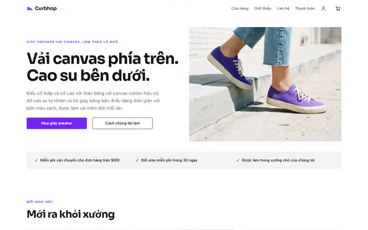 Giày sneaker vải