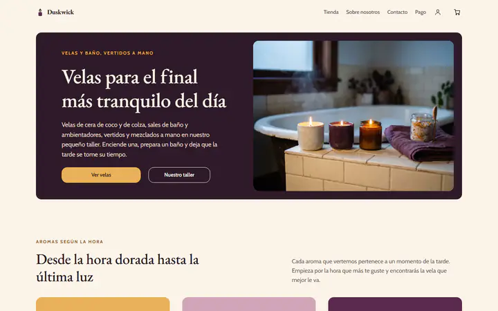 Velas y baño