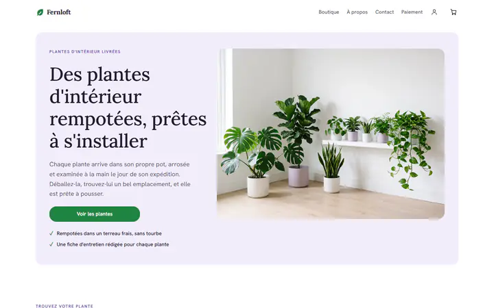 Plantes d'intérieur