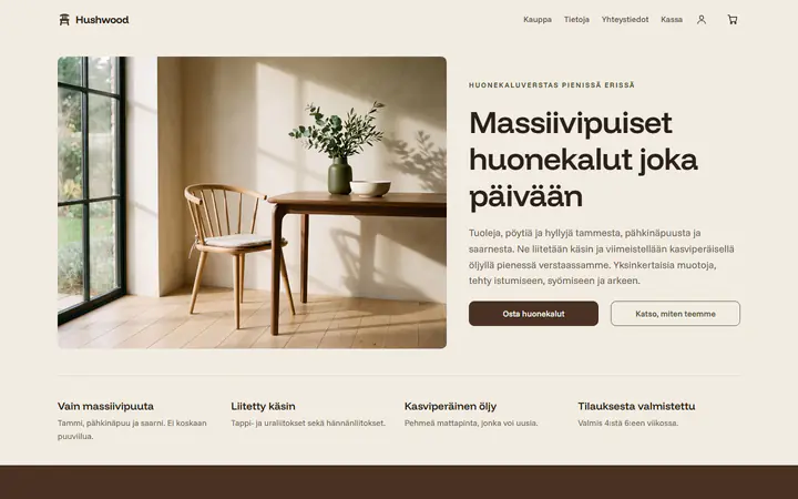 Puukalusteet