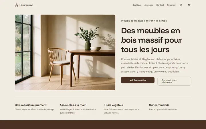 Meubles en bois