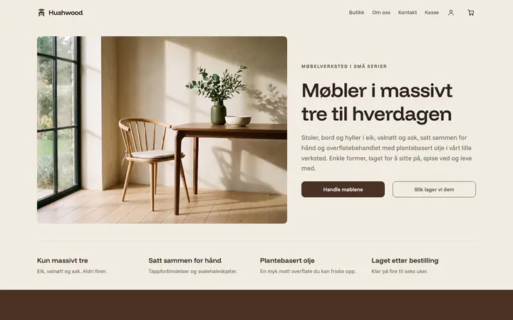 Tremøbler