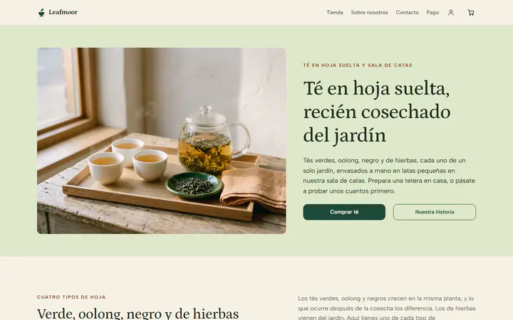Tienda de té