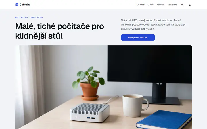Mini PC bez ventilátoru