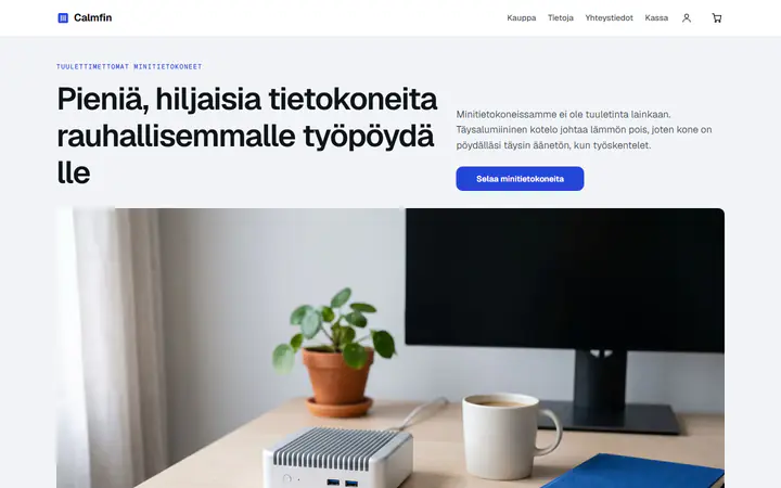 Tuulettimettomat minitietokoneet