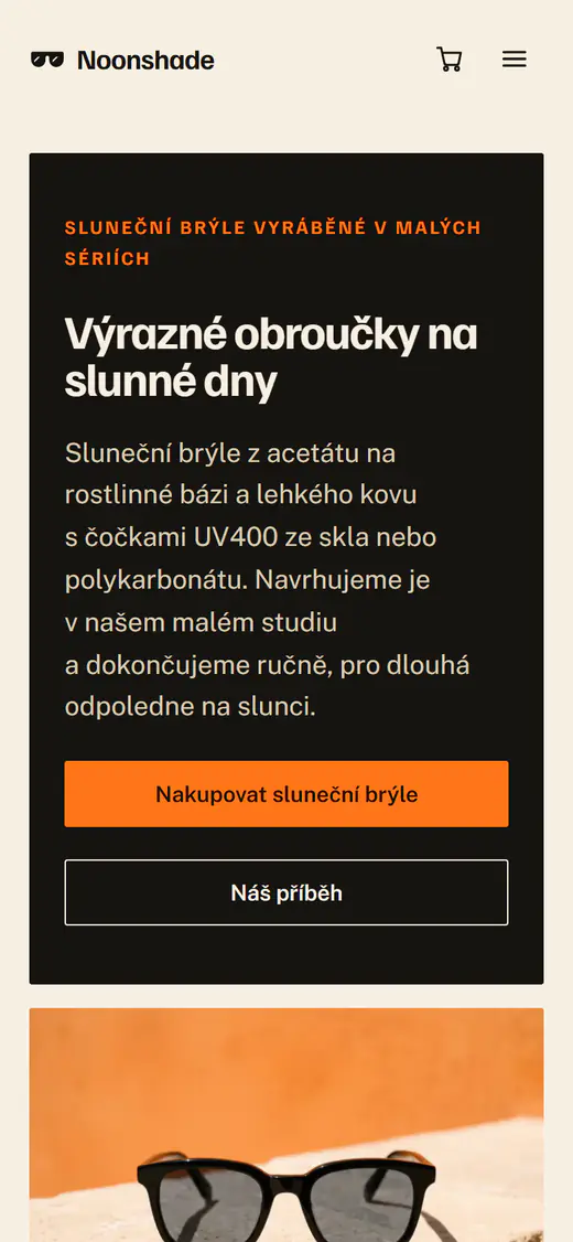 Šablona obchodu se slunečními brýlemi v telefonu