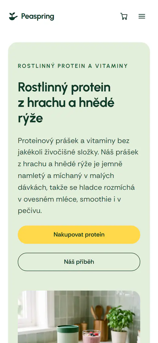 Šablona obchodu s doplňky stravy v telefonu