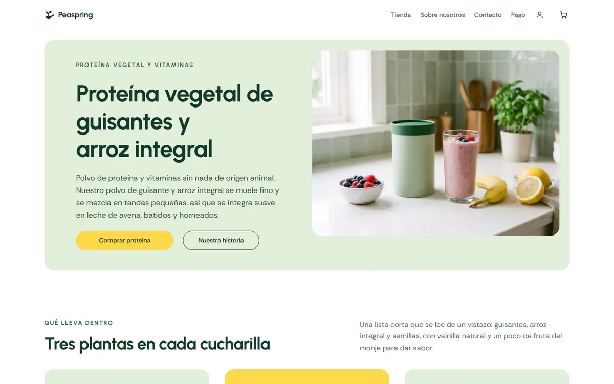 Plantilla de tienda de suplementos, en el ordenador