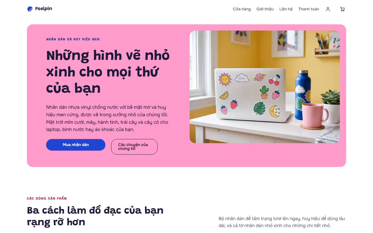 Mẫu cửa hàng nhãn dán và huy hiệu, trên máy tính