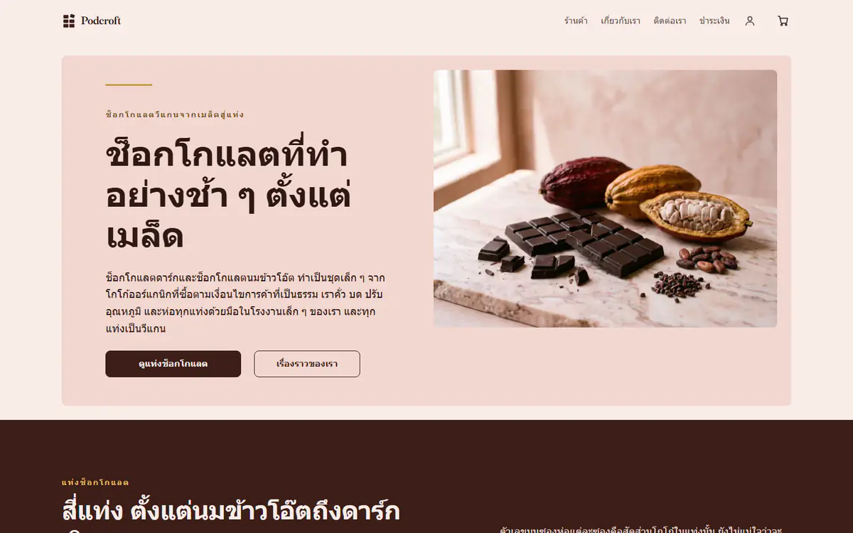 เทมเพลตร้านช็อกโกแลต บนคอมพิวเตอร์